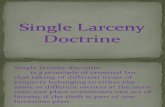 Single Larceny Doctrine