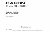 Canon FAU-S11 Service Manual