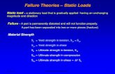 Failure Theories, Static Loads