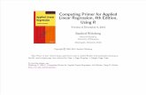 Computing Primer for Applied Linear Regession by Weisberg
