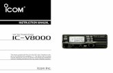 manual instruction icom ic-v8000