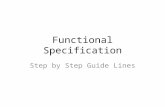 Functional Specification Step by Step Guide Lines