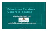 Principles Pervious Concrete Testing