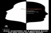 Martin Kusch Psychologism the Sociology of Philosophical Knowledge 1995