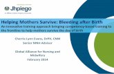 Helping Mothers Survive: Bleeding After Birth