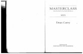 Masterclass the Actor's Audition Manual - Men by Dean Carey