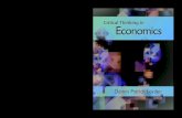 Critical Thinking in Economics Examples