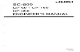 JUKI SC-800 Engineer Manual (No.00) 29315207