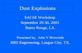 John Birtwistle Dust Explosions