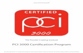 PCI 3000 Certification Guidelines