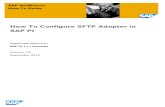 How to Configure SFTP Adapter in SAP PI