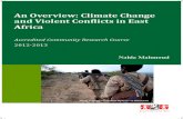 An Overview: Climate Change and Violent Conflicts in East Africa