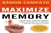 Maximize Your Memory - Ramon Campayo
