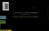 George Gemunder's Progress in Violin Making