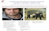 British Taekwondo Interviews Professional Stunt Performer Charles Ramsay