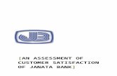 INTERNSHIP REPORT on Customer Satisfaction of Janata Bank