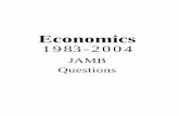 Jamb Past Questions Economics 1983 2004