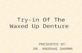 Try In of Waxed Up Dentures.ppt