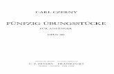Czerny 50 Practice Pieces for Beginners Ok Op 481(15pgs Claves Sol)
