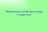 Maintenance of Reciprocating Compressor
