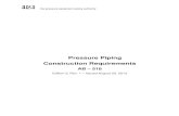 AB-518 Pressure Piping Construction Requirements