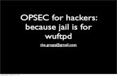 D1T3 - The Grugq - OPSEC - Because Jail is for Wuftpddrhdh