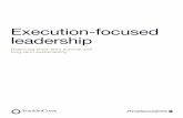Execution Focused Leadership