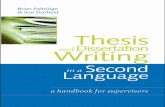 PALTRIDGE Thesis Writing English as Second Language