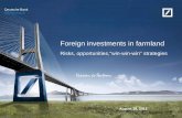 Foreign Investments in Farmland