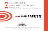 Allergen Information Manual