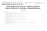 HydroFlux Welder Manual