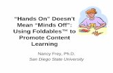 Hands on Doesn't Mean Minds Off-Foldables