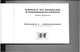 Johannesen-Ethics in Human Communication