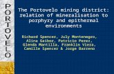 The Portovelo Mining District Relation of Mineralisation to Porphyry and Epithermal Environments