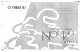 Yamaha Nouvo LX 135CC Service Manual. Written in English.