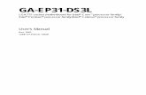 Motherboard Manual Ga-ep31-Ds3l e