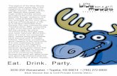 Blue Moose Event Menu - Topeka