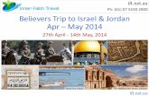 Believers Trip to Israel & Jordan Apr - May 2014