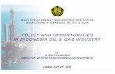 Policy and Opportunities in Indonesia Oil and Gas Industry 16