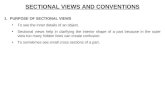 Sectional views and conventions