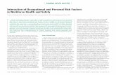 Interaction of Occupational and Personal Risk Factors  in Workforce Health and Safety