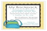 My Backpack Emergent Reader and Sight Word Set