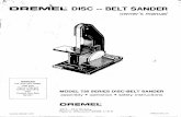Dremel 730 Belt:Disk Sander Manual