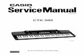 Casio CTK500 Service Manual