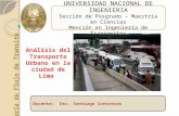 Analisis de Transport en Lima
