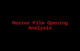 Horror Film Opening Analysis