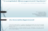 Complaint Management System - PPT