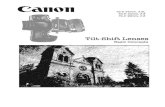 Canon Tilt Shift Concepts