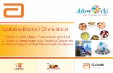 Abbworld - Step Wise Procedure to Update Customer List