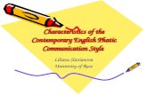 Characteristics of the Contemporary English Phatic Communication Style.ppt